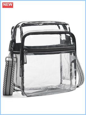 Clear Crossbody Bag Stadium Approved Waterproof TPU Purse